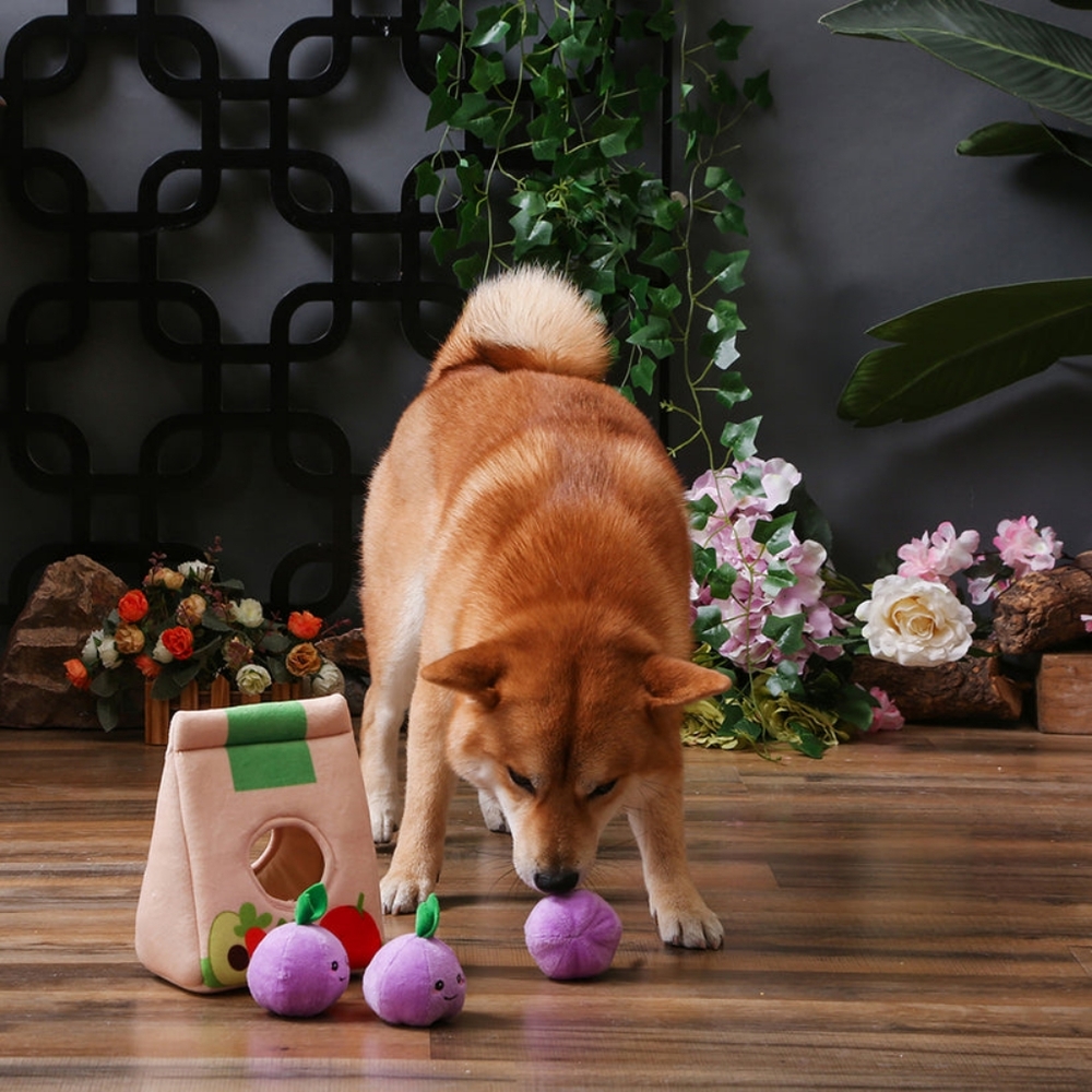 Hugsmart Interactive Dog Toy-FOOD PARTY – GROCERY BAG - Picture 2 of 8